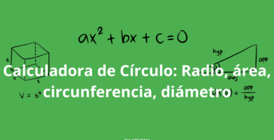 Calcular Círculo: Radio, área, circunferencia, diámetro