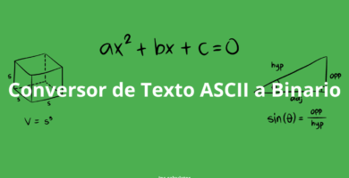 Convertir de Texto ASCII a Binario